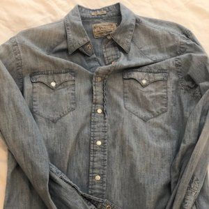Indigo Ralph Lauren Denim Western Shirt